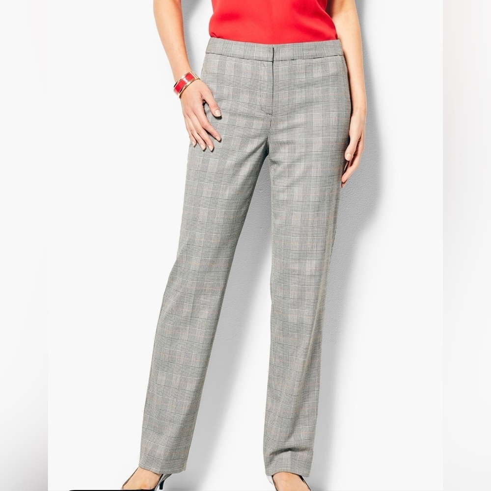 Talbots Glen Plaid Straight-Leg Trousers